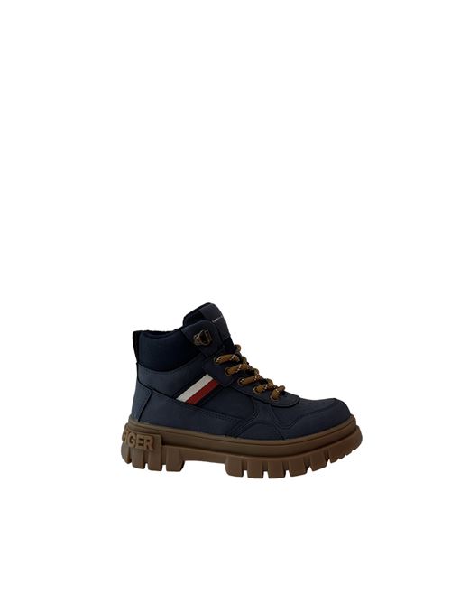 Scarpe Stringate con suola a carrarmato blu TOMMY HILFIGER | 331570316800